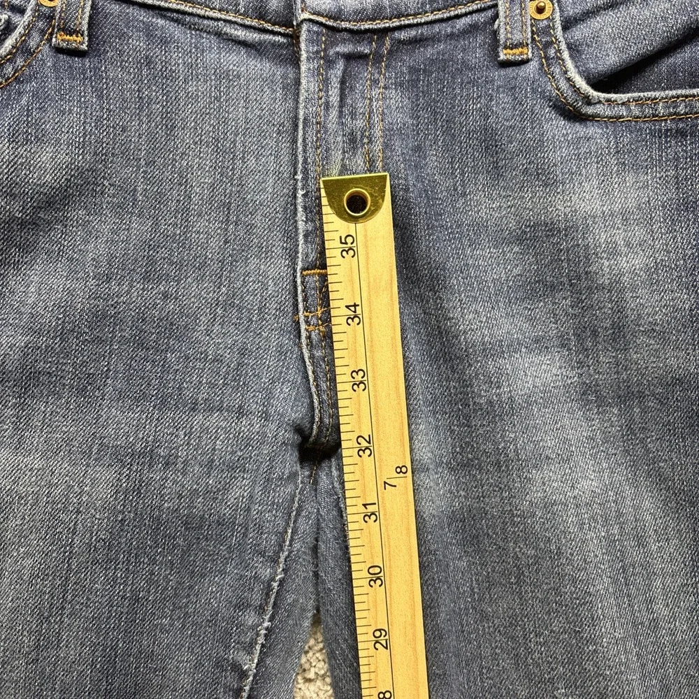 7 for All Mankind Womens Jeans Size 30‎ (32x32) Distressed Dark Wash Flare USA